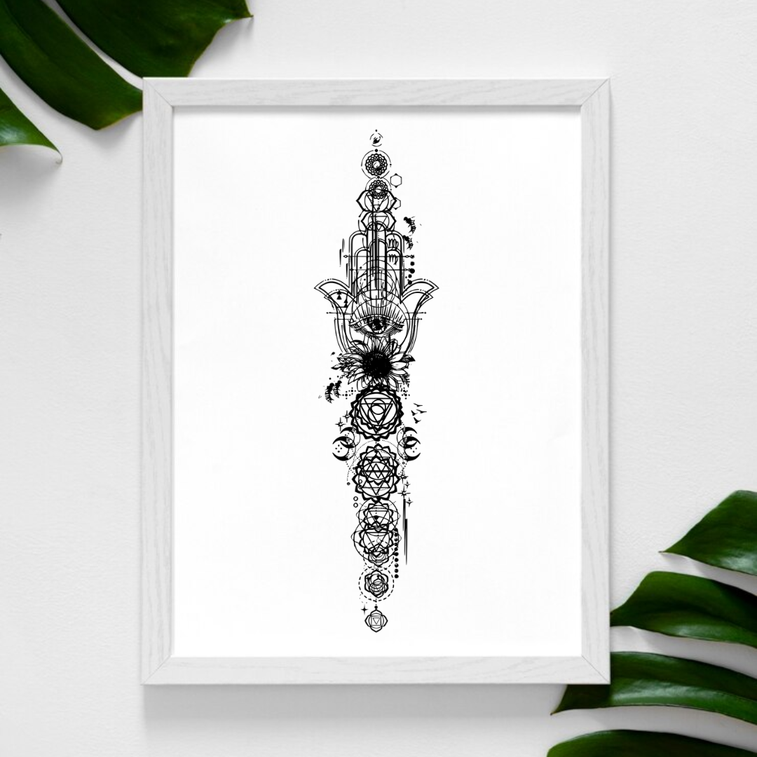 Energy Cleansing Poster | Remove Negative Energy Spiritual Frame