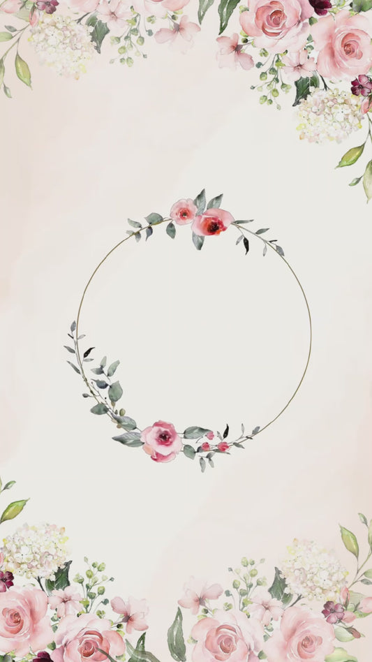 Floral Save the Date Wedding Video | Enchanting Botanical E-Invites